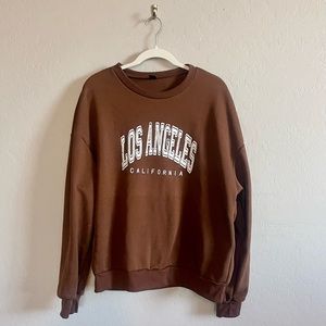 Brown Los Angeles Pullover Sweatshirt